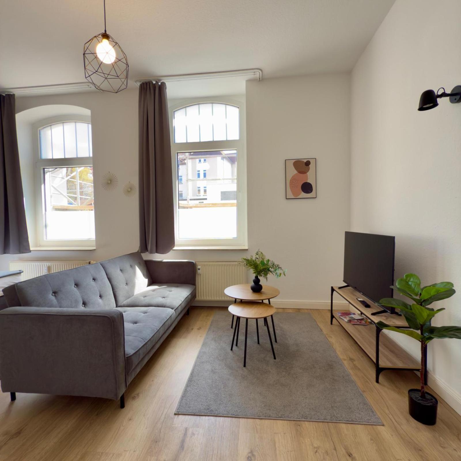 Raha Apartments - Modernes Studio-Apartment - Hbf - Gratis Parkplatz Erfurt Eksteriør bilde